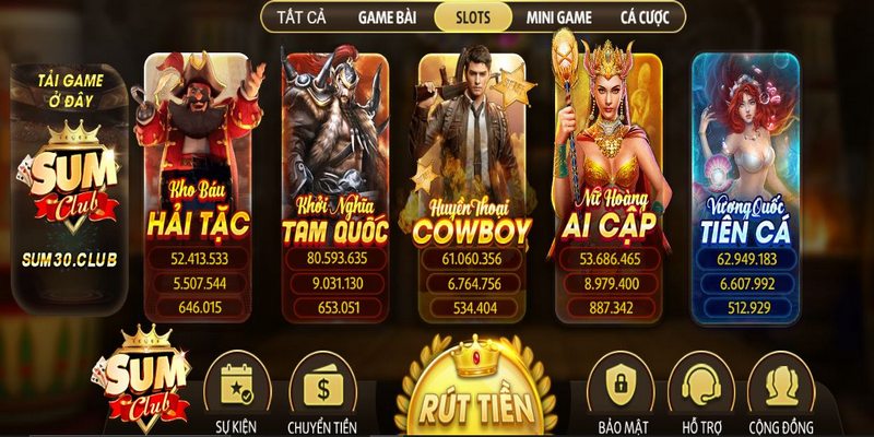 Kho game nổ hũ với nhiều trò chơi độc đáo